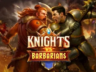 Knights Vs Barbarians Game Cover